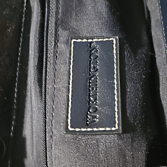 Worthington Designer Shoulderbag w/Double Handle, Navy Blue, Lined, Snap Closure - Picture 13 of 15